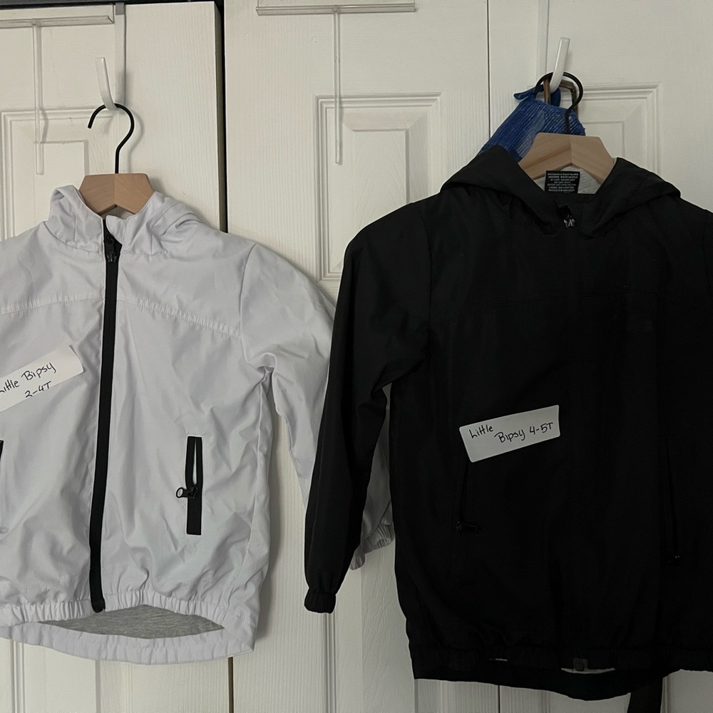 Little Bipsy Windbreakers 4-5T Black - Picture 1 of 1